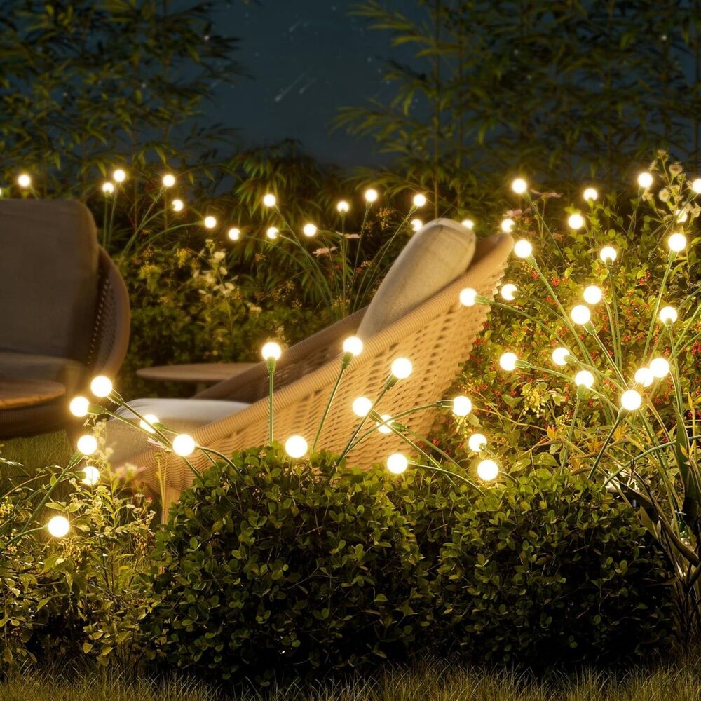 Super Bright Solar Garden Lights Outdoor, 4 Pack